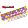 GOLD SPARKLERS 30CM